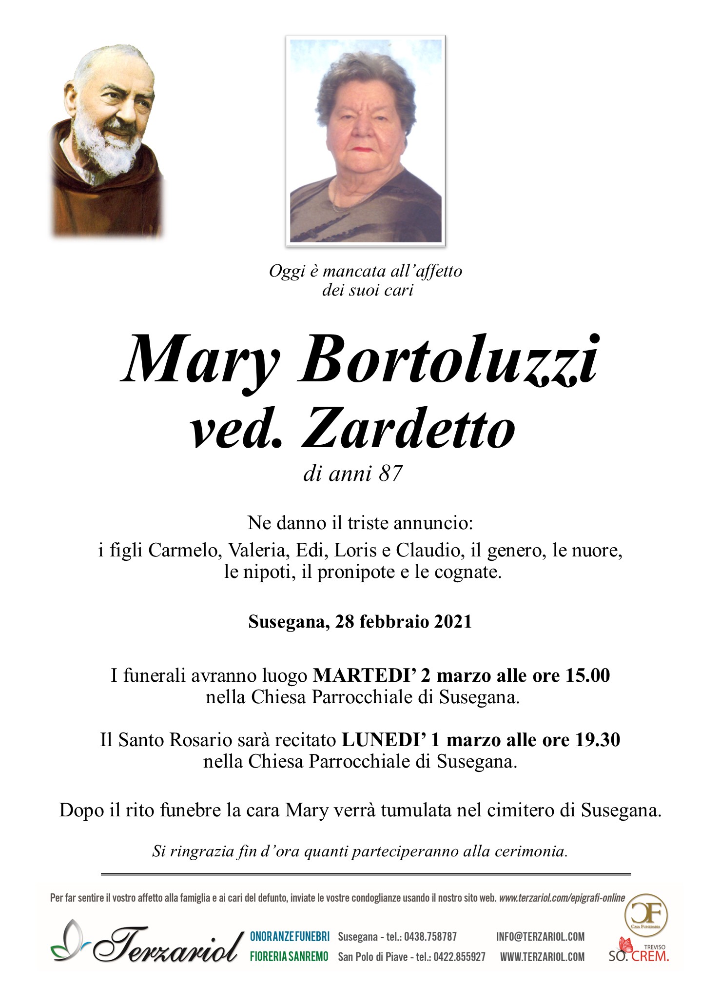 Epigrafe Bortoluzzi Mary