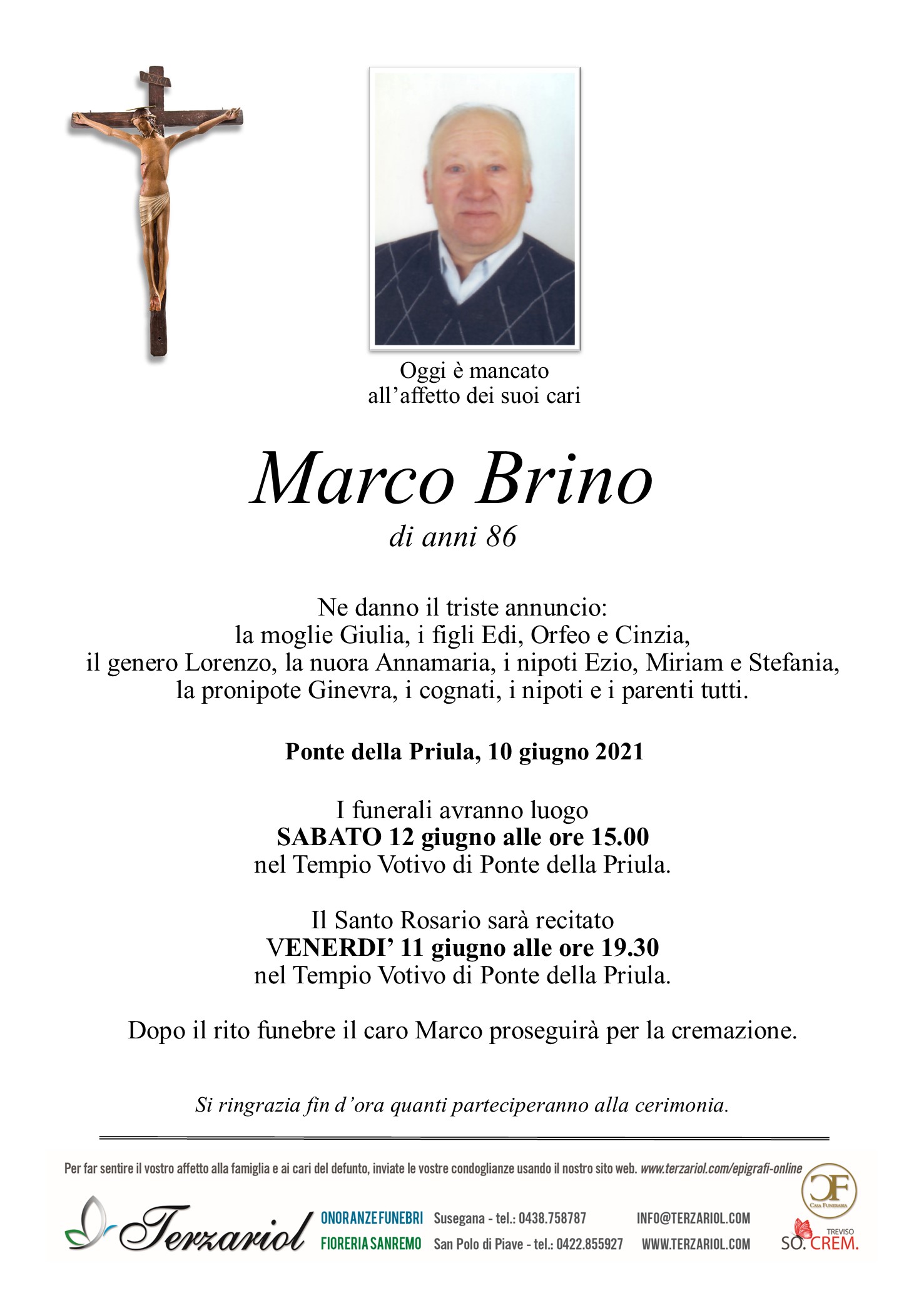 Epigrafe Marco Brino