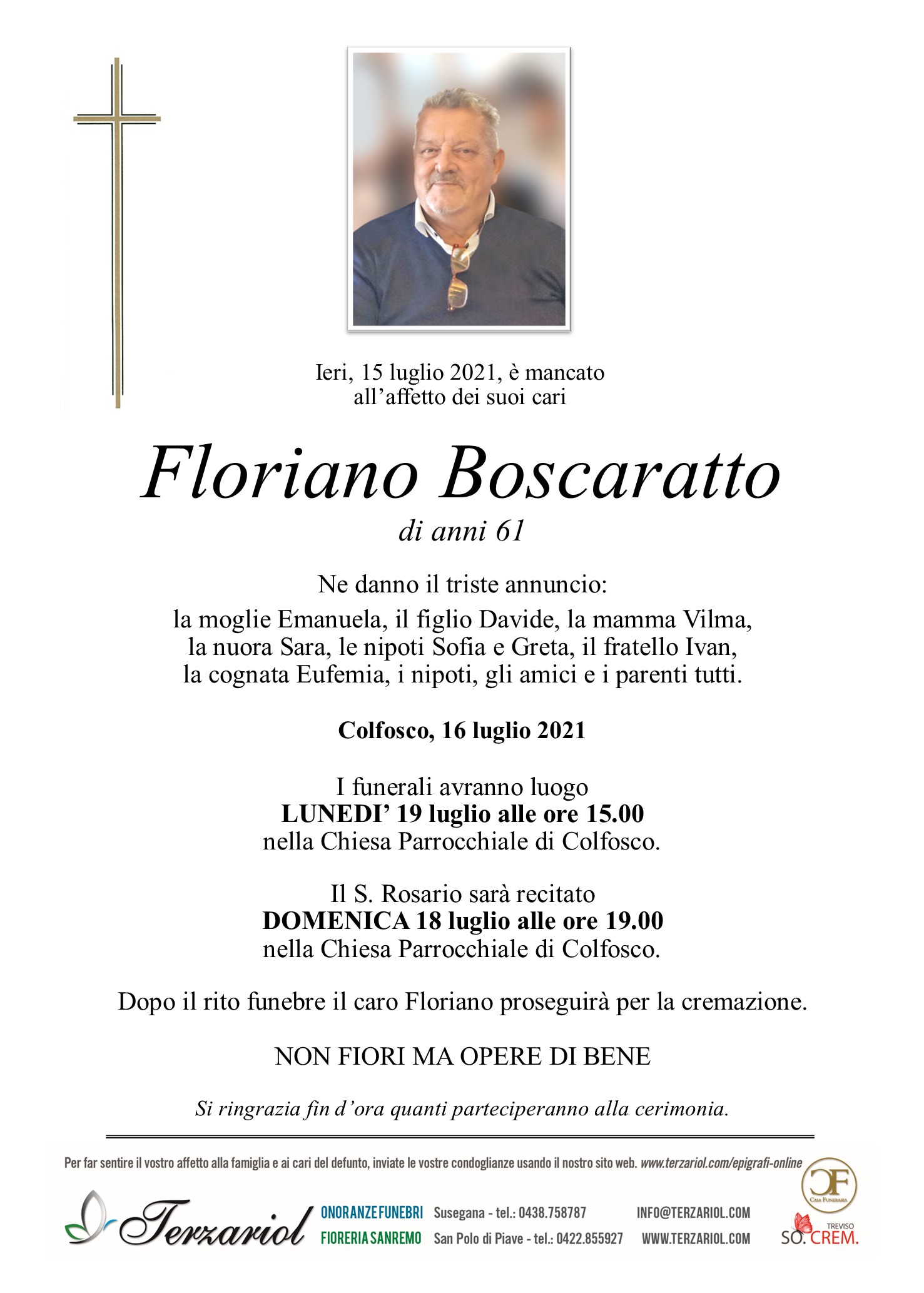 Epigrafe Boscaratto Floriano