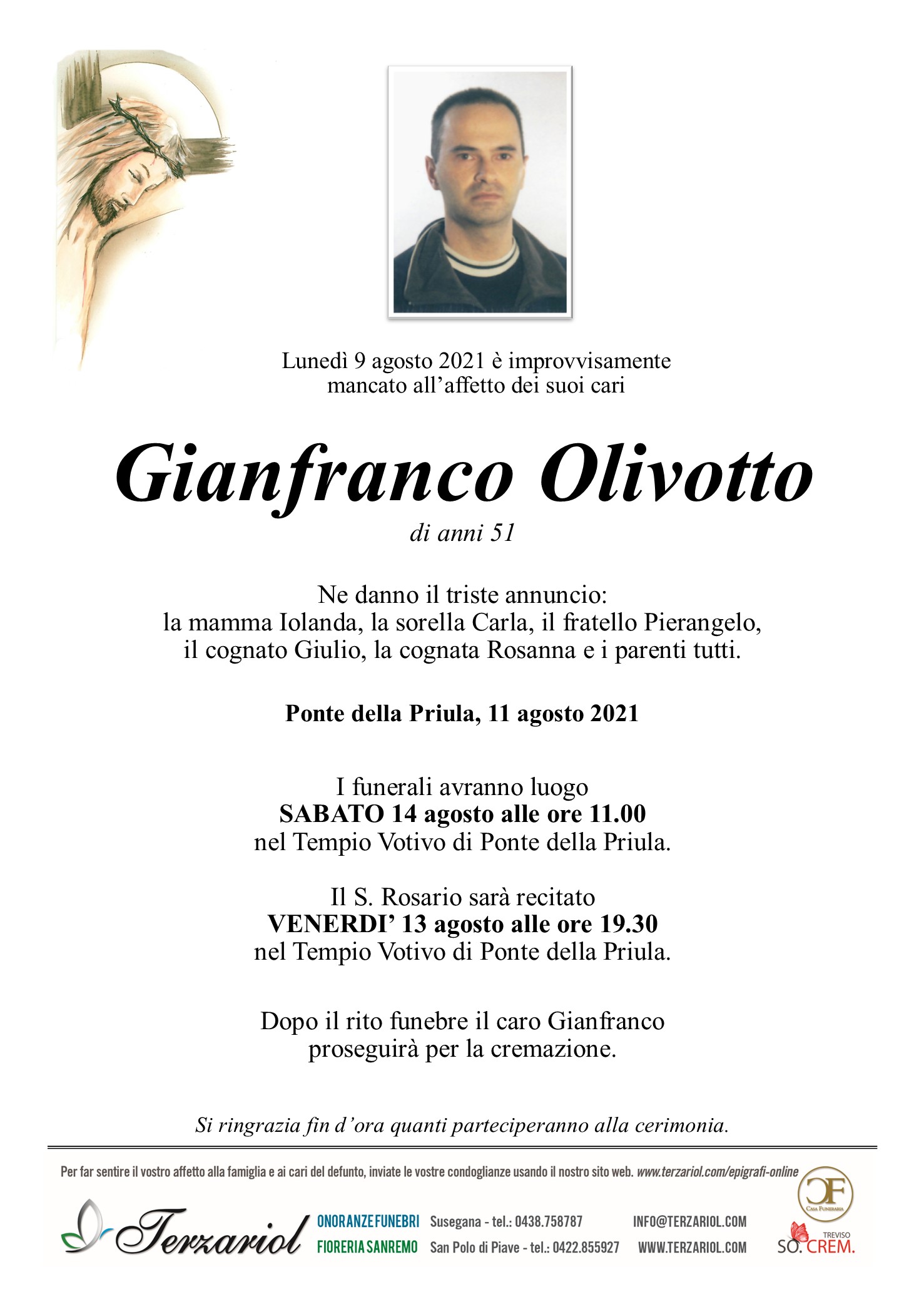 Epigrafe Olivotto Gianfranco