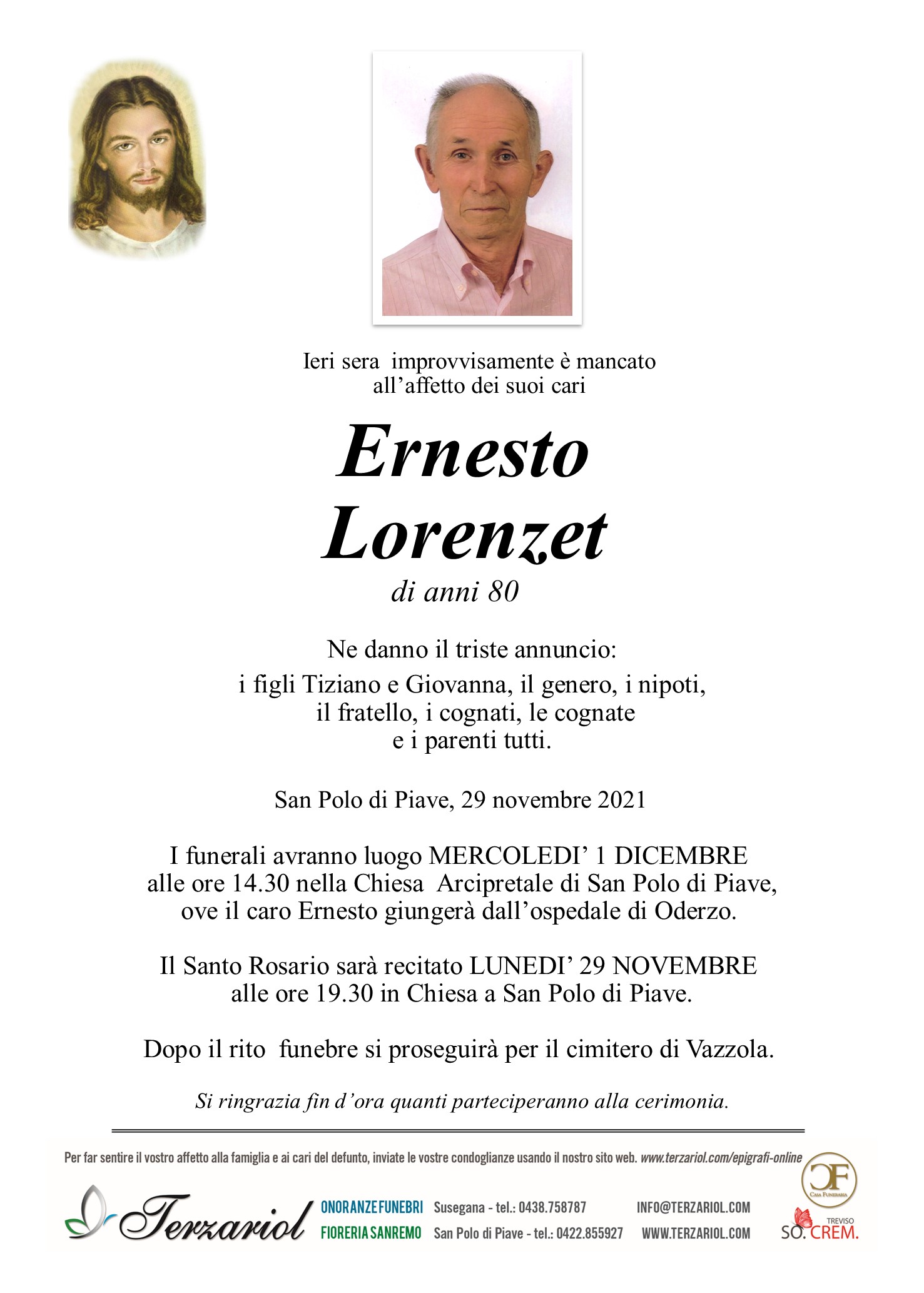 Epigrafe Lorenzet Ernesto