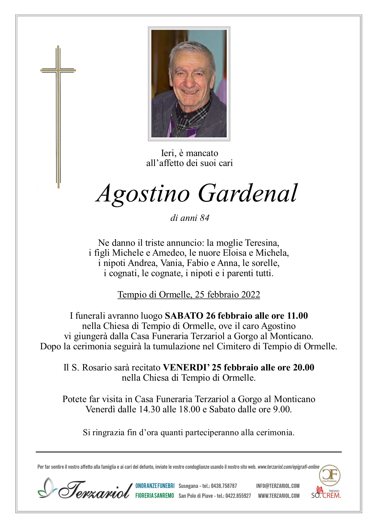epigrafe Gardenal Agostino