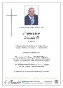 Epigrafe Leonardi Francesco