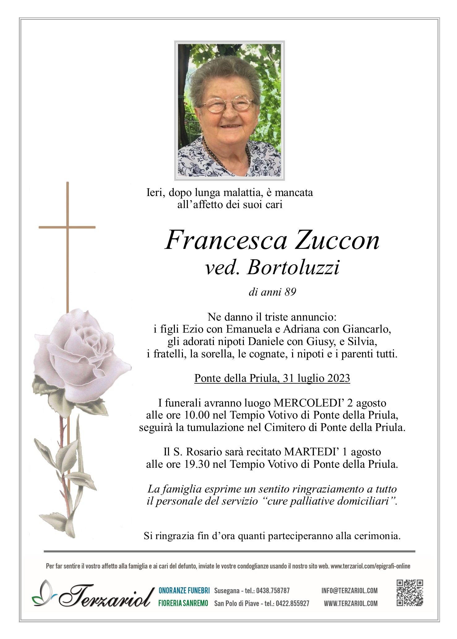 Epigrafe Zuccon Francesca