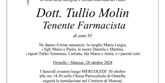 Epigrafe Molin Tullio