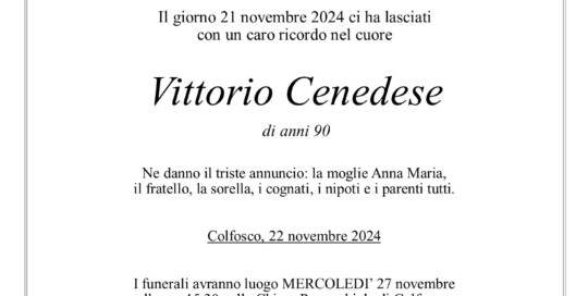 Epigrafe Cenedese Vittorio