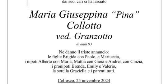Epigrafe Collotto Maria Giuseppina