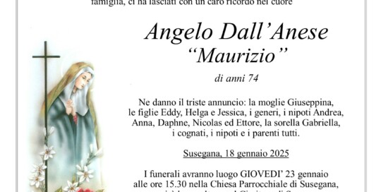 Epigrafe Dall'Anese Angelo