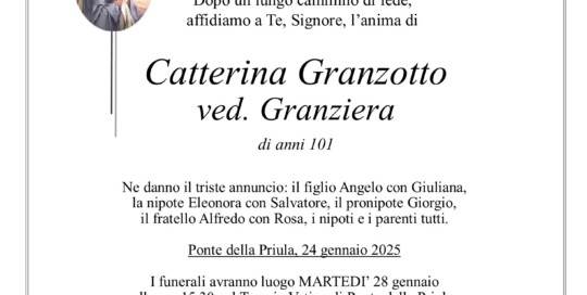 Epigrafe Granzotto Catterina