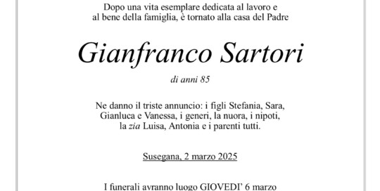 Epigrafe Sartori Gianfranco