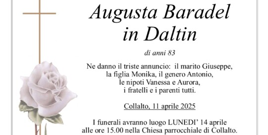 Epigrafe Augusta Baradel