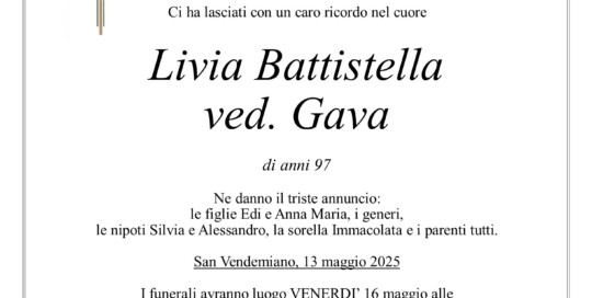 Epigrafe Battistella Livia
