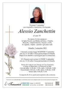 Epigrafe Zanchettin Alessio