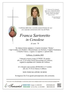 Epigrafe Sartoretto Franca