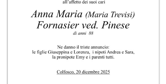 Epigrafe Fornasier Anna Maria