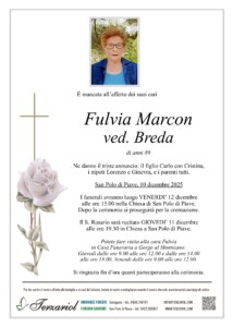 Epigrafe Marcon Fulvia