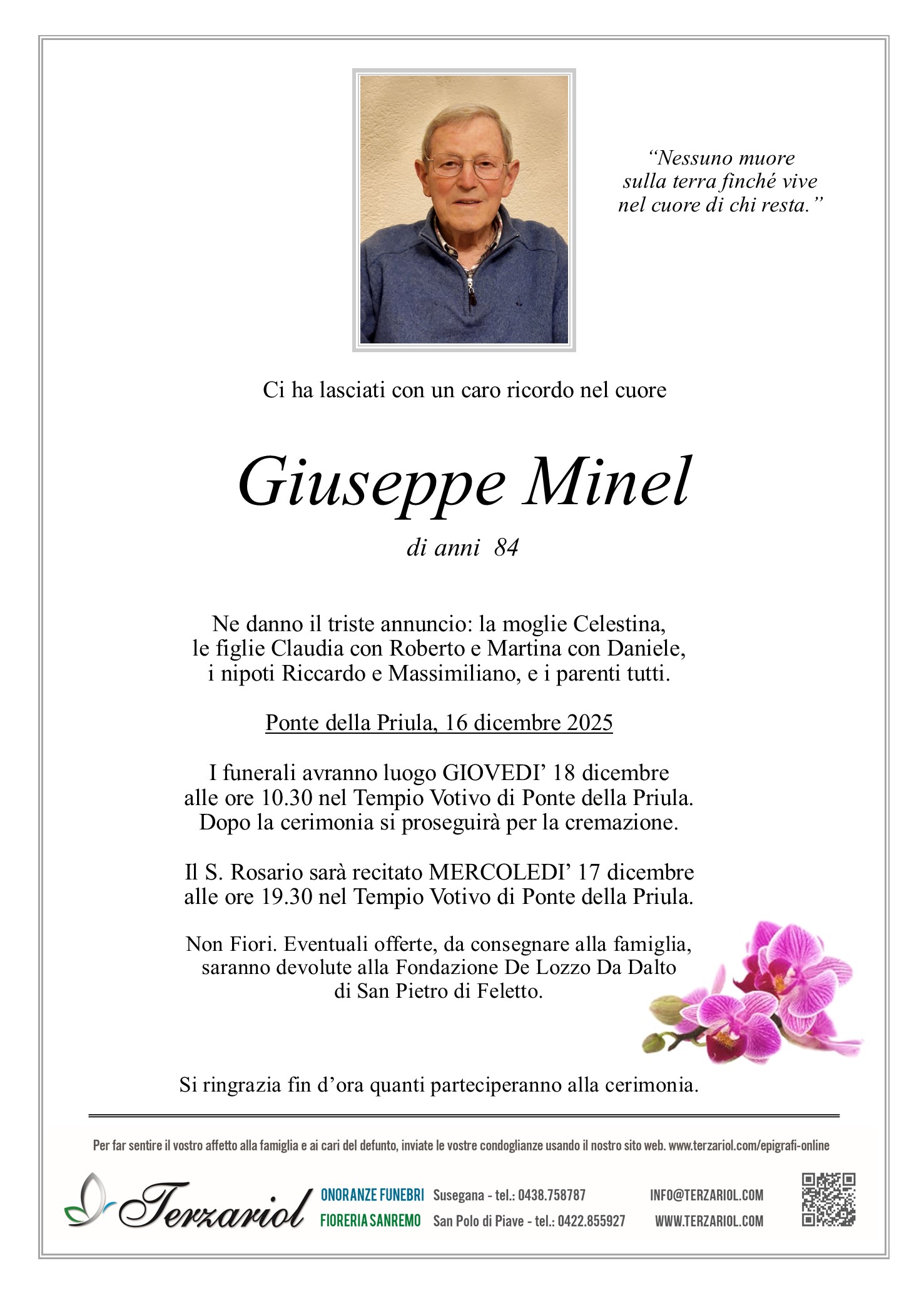 Epigrafe Minel Giuseppe