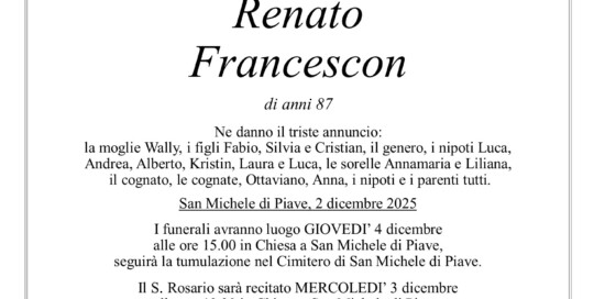 epigrafe Francescon Renato