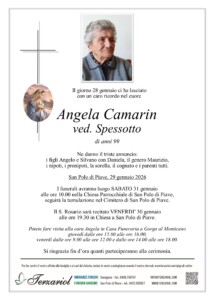 Epigrafe Camarin Angela