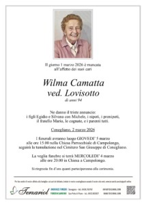 Epigrafe Camatta Wilma