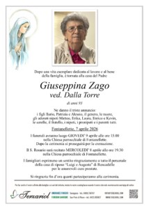 Epigrafe Zago Giuseppina