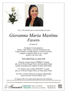 Epigrafe Giovanna Maria Mastinu