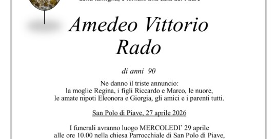 epigrafe Rado Amedeo Vittorio