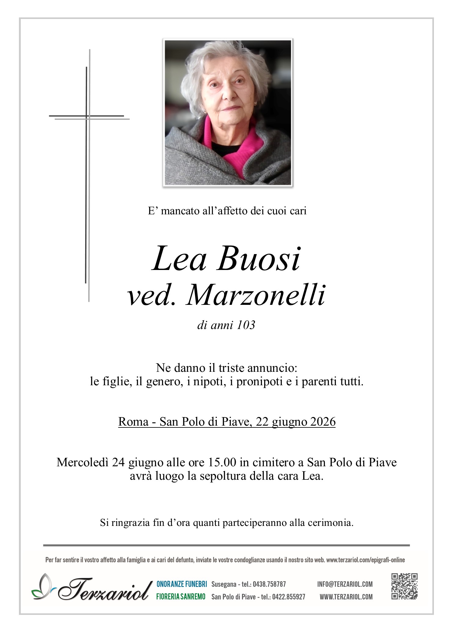 Epigrafe Buosi Lea