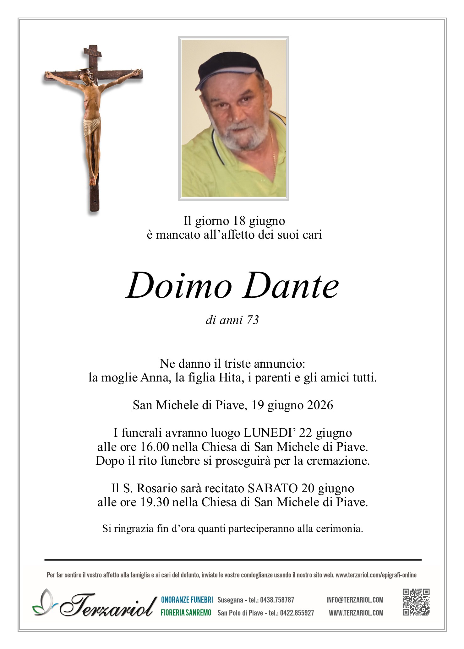 Epigrafe Doimo Dante