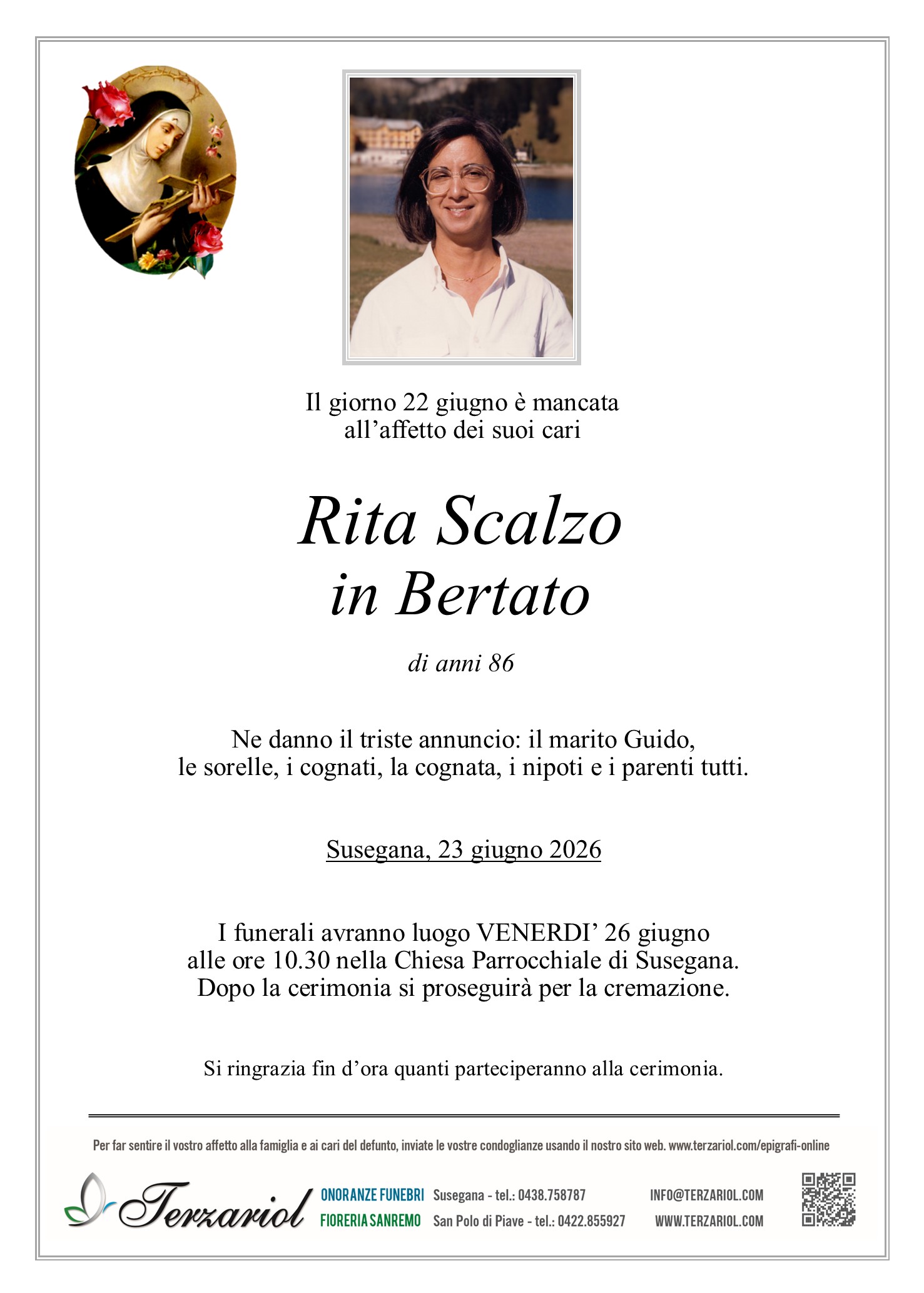Epigrafe Scalzo Rita