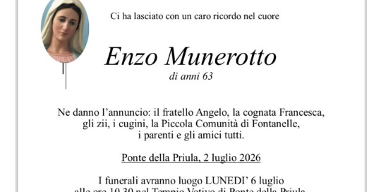 Epigrafe Munerotto Enzo