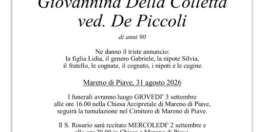 Epigrafe Della Colletta Giovannina
