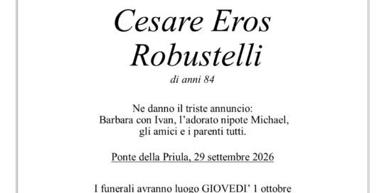 Epigrafe Robustelli Cesare Eros