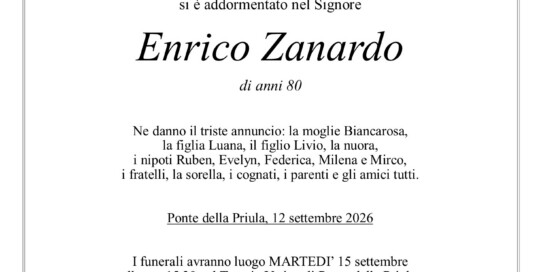 Epigrafe Zanardo Enrico