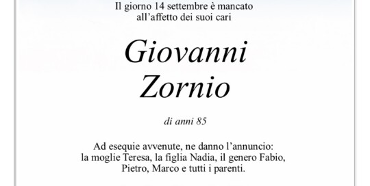 Epigrafe Zornio Giovanni